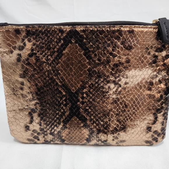 The Limited Brown Snake print gold wallet Large Wristlet - Picture 8 of 9